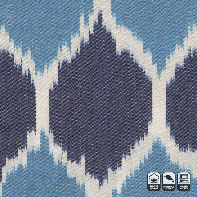 Ethnic Cotton Ikat Pillow Cover Texture Preview 