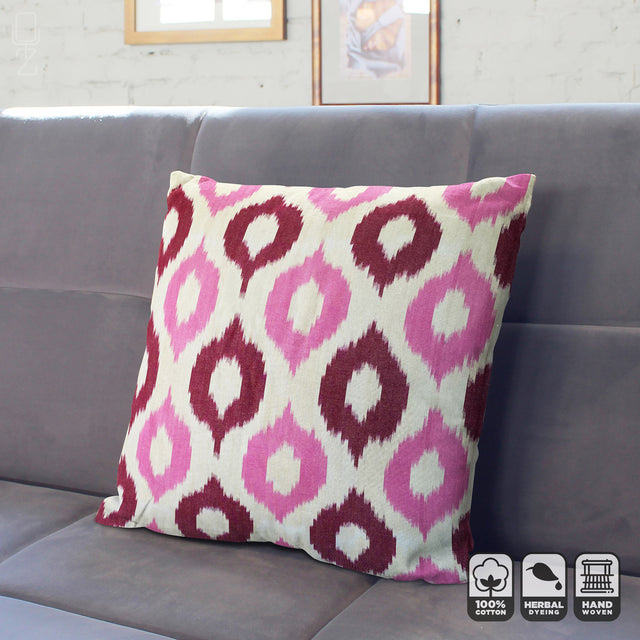 Pink Drop Pattern Cushion Cover 50x50 cm