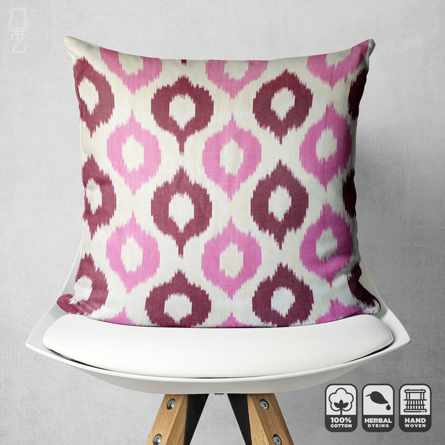 Pink Drop Pattern Cushion Cover 50x50 cm