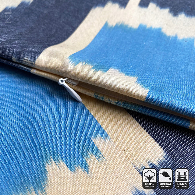 Traditional Ikat Pillow Cover Zip Preview